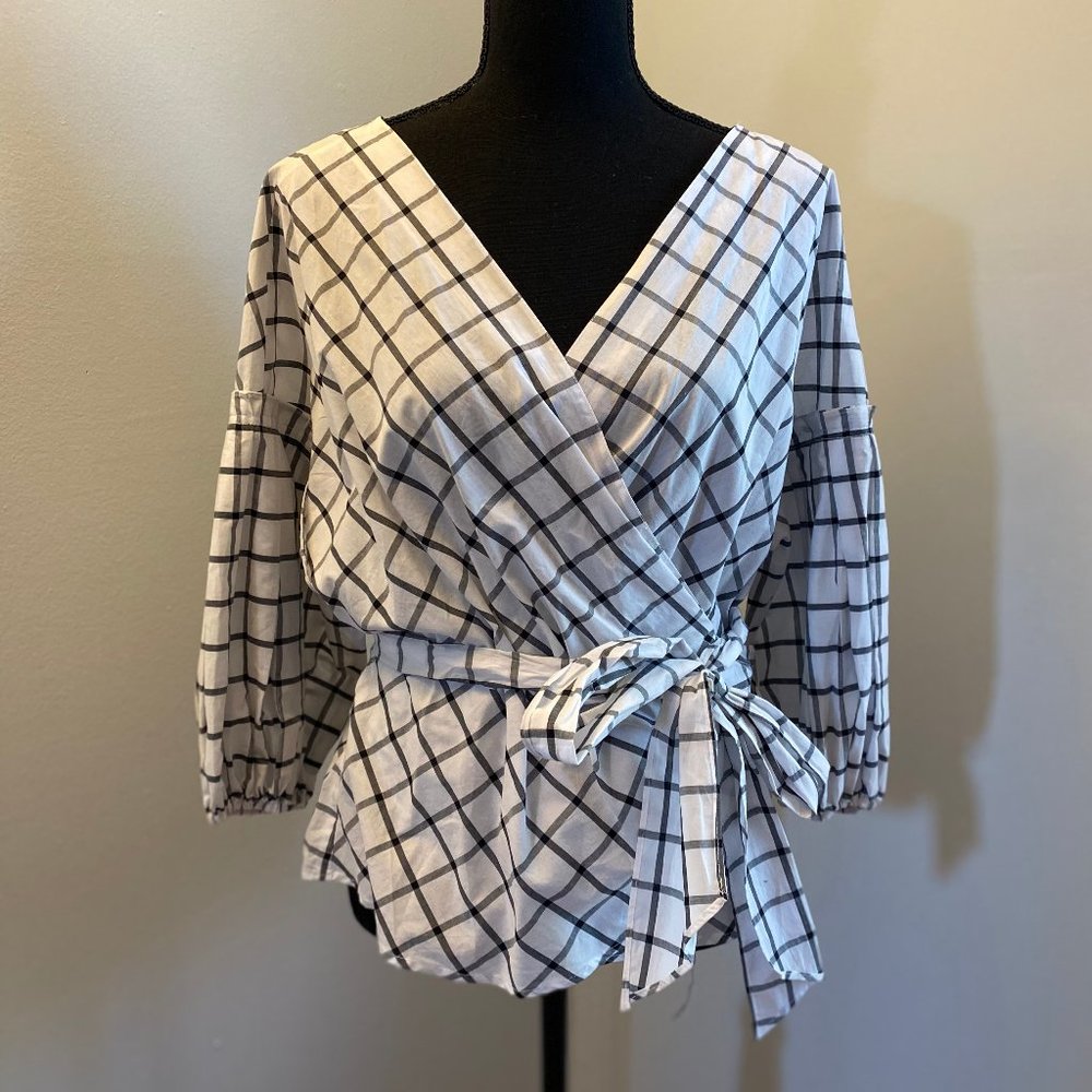 Max Studio Wrap Top